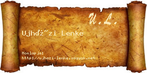 Ujházi Lenke névjegykártya